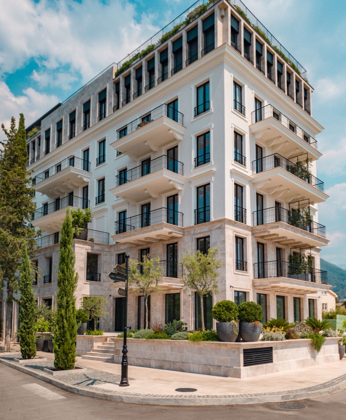 Luxury residential building exterior