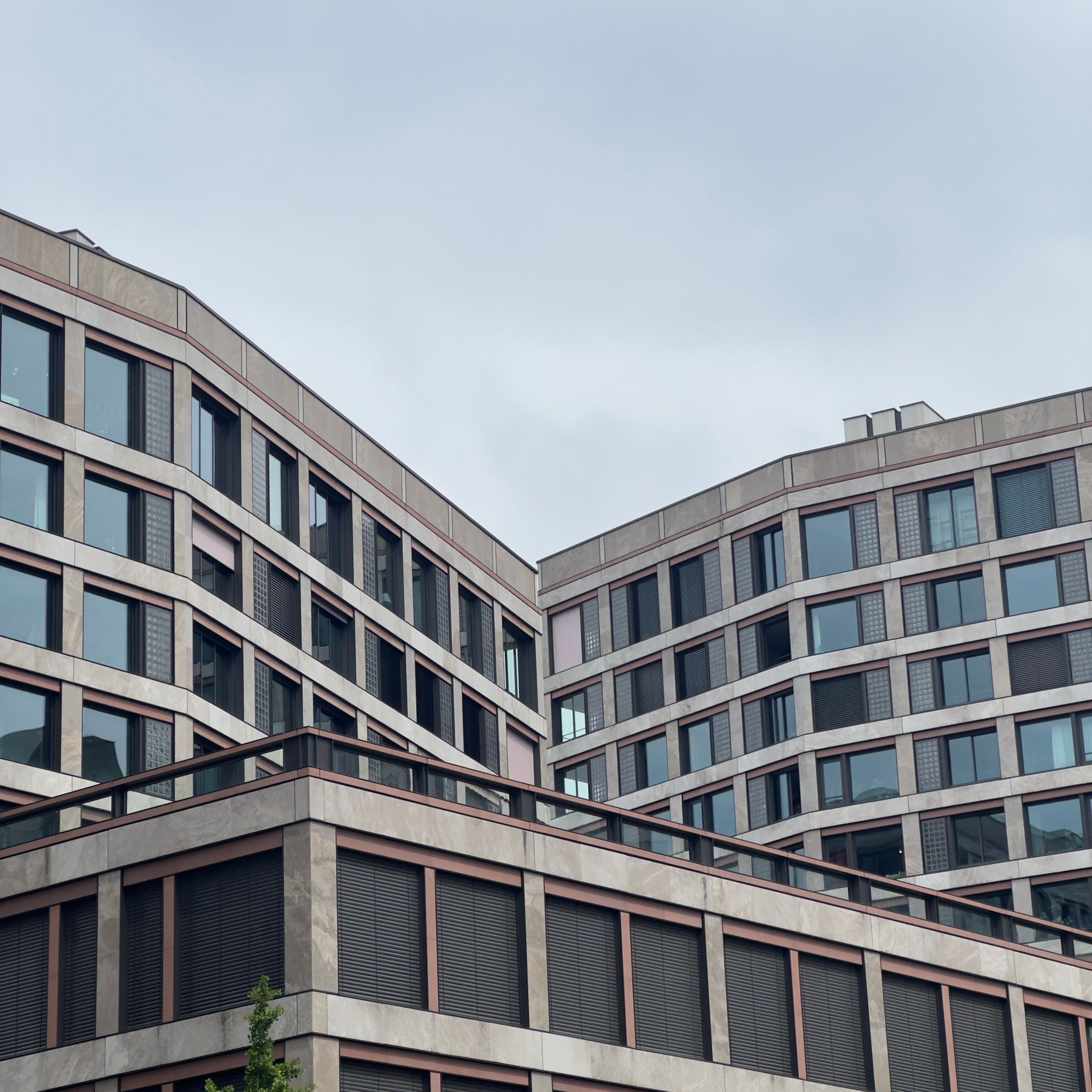 Modern residential building facade